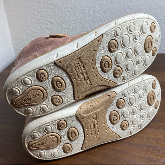 Stride Rite SRT Quinn Hazel Boy Boots Sz 9.5M Brown Kids Shoe genuine leather - Picture 11 of 15